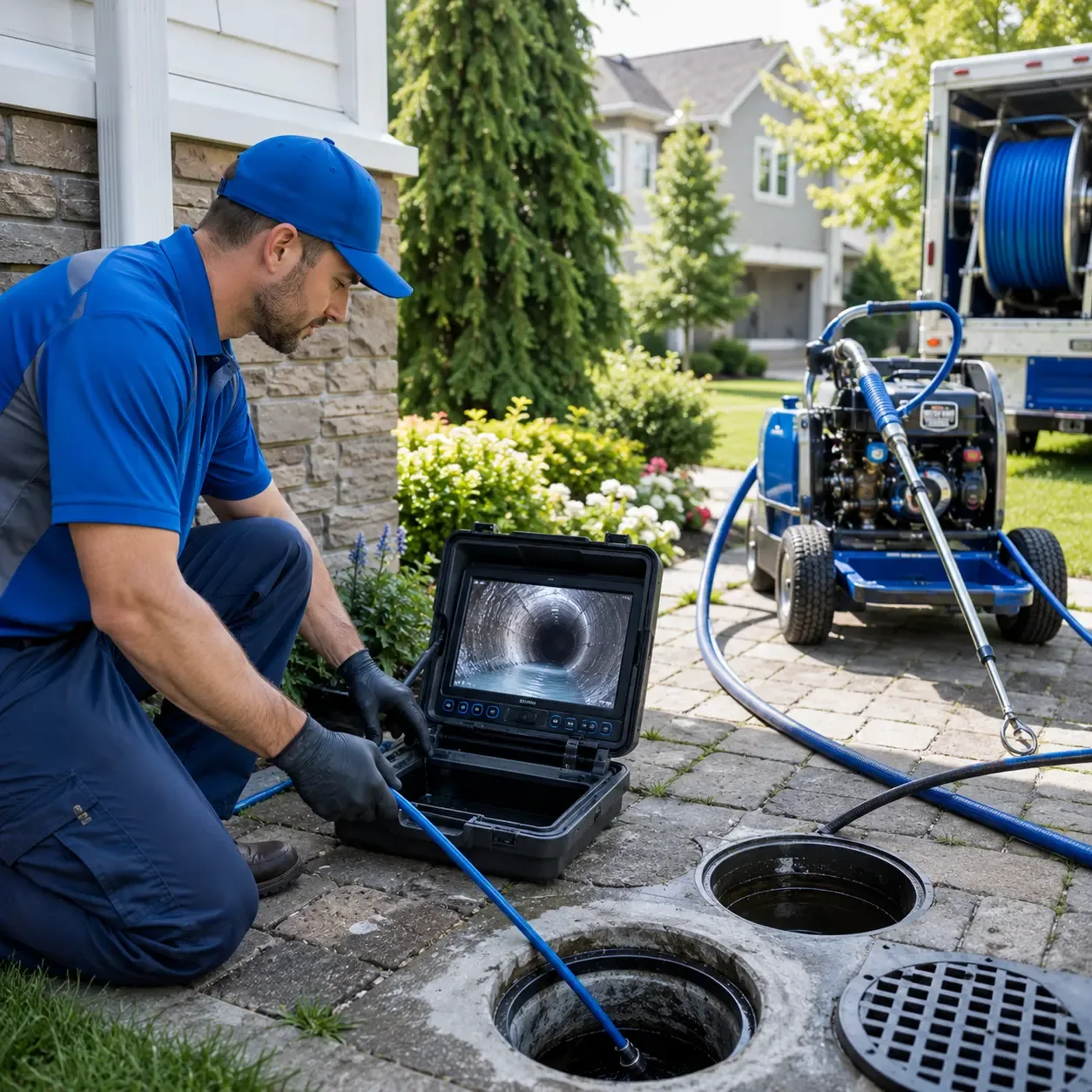 Outdoor drain cleaning professionals serving Winchester, MA