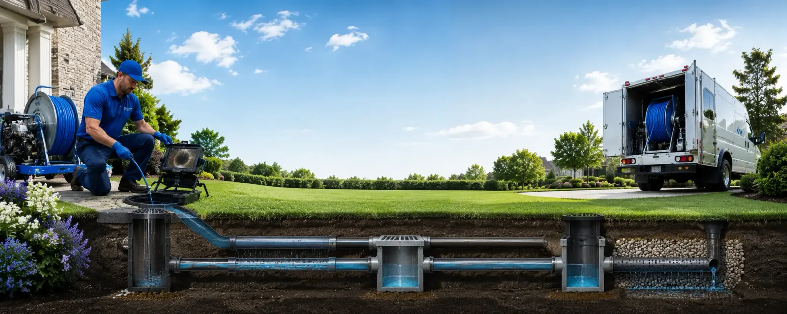 Outdoor drain cleaning information for Winchester, MA